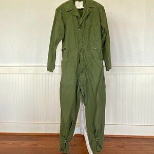 Olive Green Military Jumpsuit Sz M